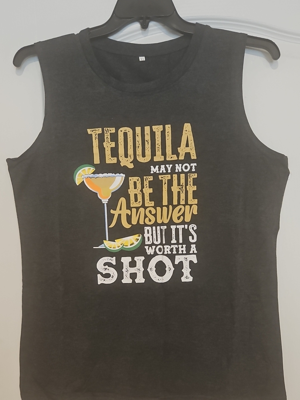 Graphic Tank Top Tequila Logo New